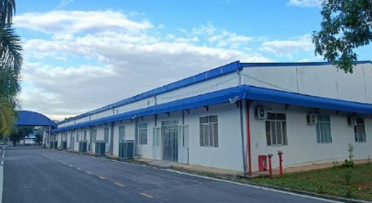 Quantum Garment factory buildings in Kampong Speu